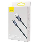 CABLU alimentare si date Baseus Crystal Shine, Fast Charging Data Cable pt. smartphone, USB la Lightning Iphone 2.4A, 2m, negru  CAJY000101  (include timbru verde 0.25 lei) - 6932172602710