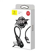 CABLU alimentare si date Baseus MVP, Fast Charging Data Cable pt. smartphone, USB la Lightning iPhone 2A unghi 90 grade, brodat, 1m, negru  CALMVP-01  (include timbru verde 0.25 lei) - 6953156263406