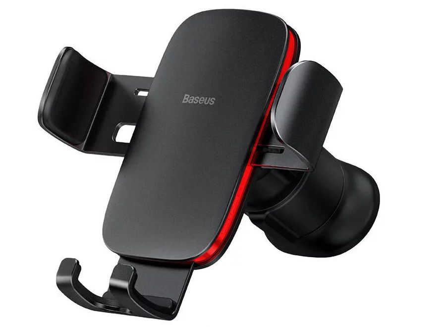 SUPORT AUTO Baseus Metal Age II pt. SmartPhone, fixare grila ventilatie, ofera posibilitatea reglarii unghiului de vizionare pe verticala si orizontala (360 de grade), negru  SUJS000001  - 6932172605216