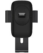 SUPORT AUTO Baseus Metal Age II pt. SmartPhone, fixare grila ventilatie, ofera posibilitatea reglarii unghiului de vizionare pe verticala si orizontala (360 de grade), negru  SUJS000001  - 6932172605216