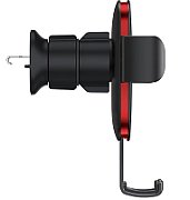 SUPORT AUTO Baseus Metal Age II pt. SmartPhone, fixare grila ventilatie, ofera posibilitatea reglarii unghiului de vizionare pe verticala si orizontala (360 de grade), negru  SUJS000001  - 6932172605216