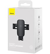 SUPORT AUTO Baseus Metal Age II pt. SmartPhone, fixare grila ventilatie, ofera posibilitatea reglarii unghiului de vizionare pe verticala si orizontala (360 de grade), negru  SUJS000001  - 6932172605216