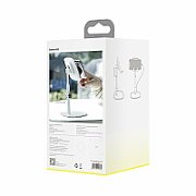 SUPORT Telefon Baseus Privity, inel metalic pentru o prindere sigura si suport orizontal telefon, pliere 180 grade, ofera posibilitatea asezarii pe un suport magnetic, negru  SUMQ-01  - 6953156251700