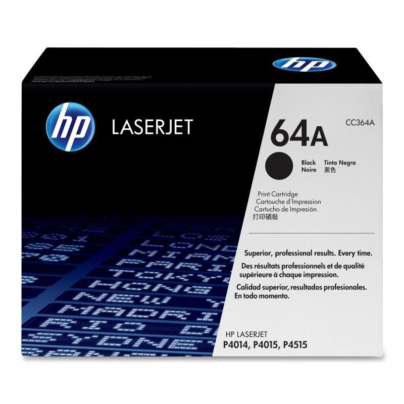 HP Toner HP LaserJet P4015/P4515 Serie CC364A 10K bla
