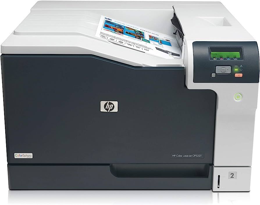 Imprimanta laser color HP CP5225dn, A3, duplex, USB 2.0, Wi-Fi, 20 ppm negru, 20 ppm color
