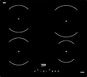 Plita electrica incorporabila Beko HII64430GT, cu inductie,  4 zone, touch control,boster timer, display digital, control lumina On/Off, indicatorincalzire reziduala, blocare acces copii, latime: 60 cm, culoare negru