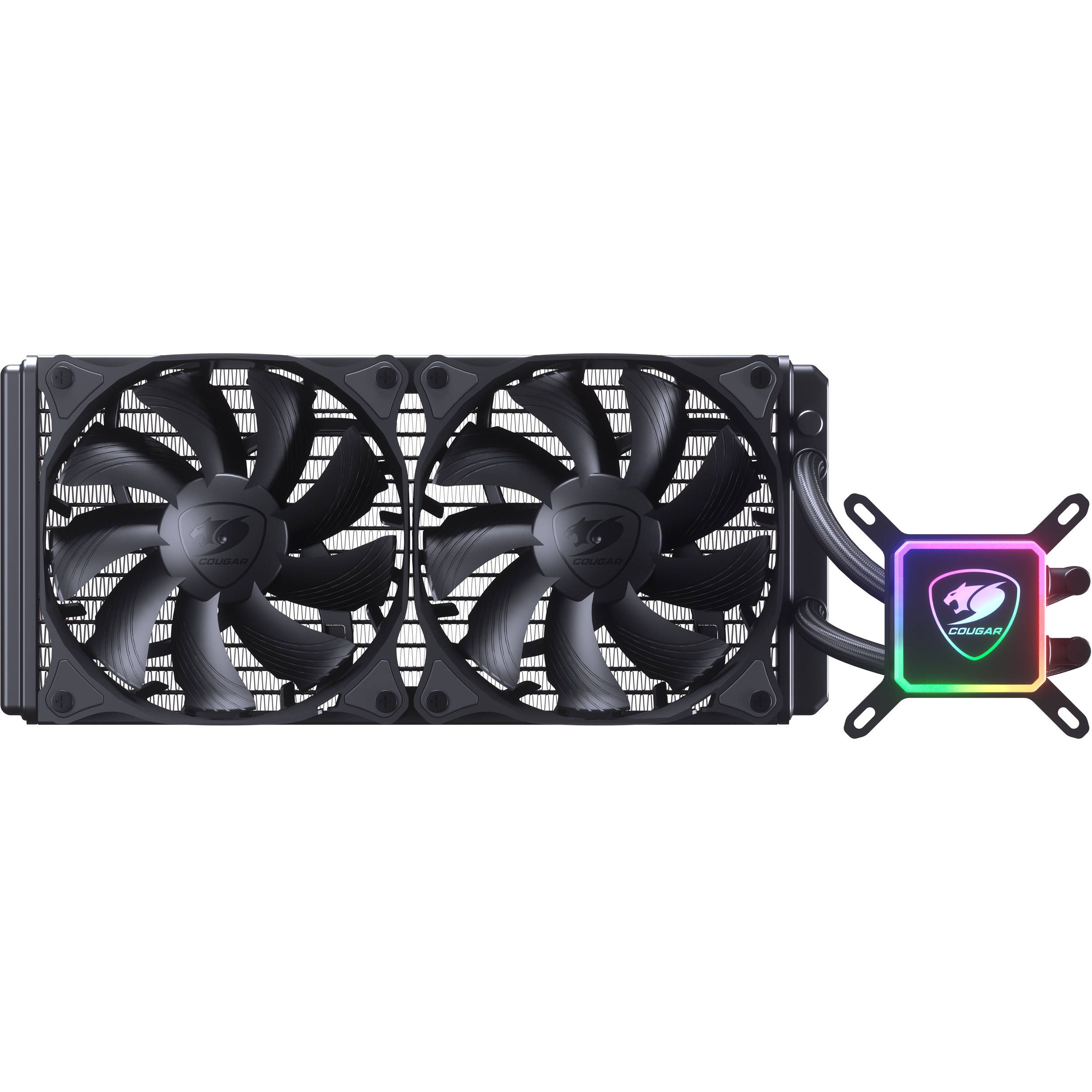 Aqua ARGB 280 3MAQR280.0003 COUGAR AIO Liquid Cooling Aqua ARGB 280 (Aqua ARGB 280 *1 + 140mm RGB fan x2 + remove control)