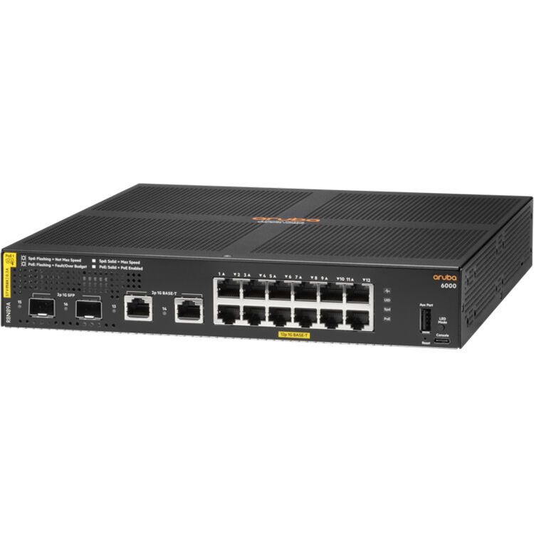 Jnc Switch Aruba 6000, 12 ports, 10/100/1000Mbps