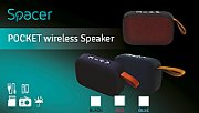 BOXA SPACER portabila bluetooth, POCKET-BK, RMS:  3W, control volum, acumulator 520mAh, timp de functionare pana la 5 ore, distanta de functionare pana la 10m, incarcare USB, BLACK,  SPB-POCKET-BK   (include TV 0.18lei)