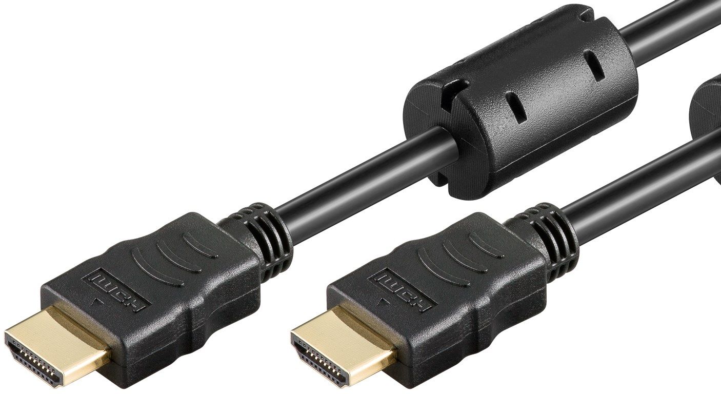 Cablu HDMI tata la HDMI tata, High-Speed, cu cablu Ethernet, 2 m, Goobay