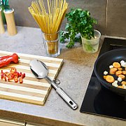  STAINLESS STEEL SPOON 31 x 7cm
Sizes: Width 7cm, Length 31 , height: 3cm
Weight : 65g 