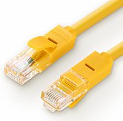 PATCH CORD UTP Ugreen Cat5e,  NW103  fire din cupru, viteza maxima 100 Mbps, round cable, 15m, galben  60815  (include TV 0.06 lei) - 6957303868155
