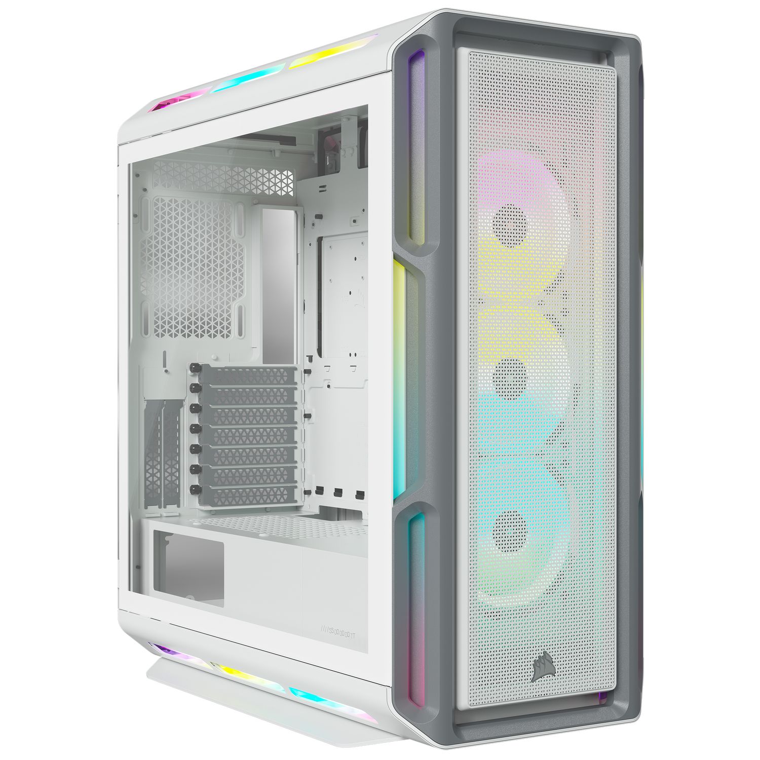5000T RGB Tempered Glass Mid-Tower ATX PC Case - Alb