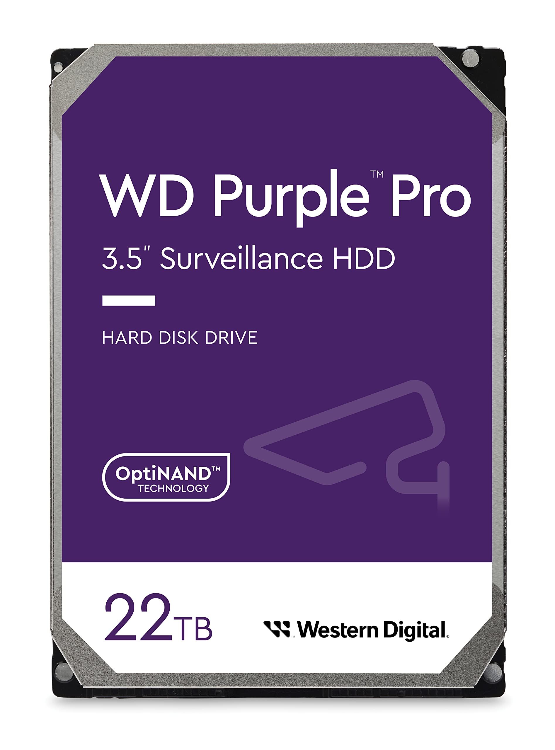 WD HD3.5  SATA3 22TB WD221PURP / Surveillance (Di)