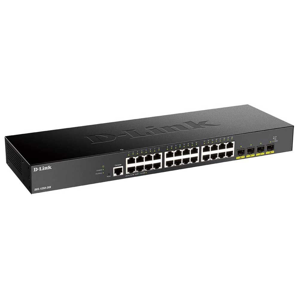 Switch D-Link DGS-1250-28X/E, 24 porturi 10 / 100 / 1000 MBs