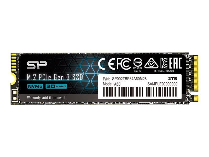 SILICON POWER COMPUTER & COMMUNICAT SILICON POWER SSD Ace A60 2TB M.2 PCIe Gen3 x4 NVMe 2200/1600 Mb/s