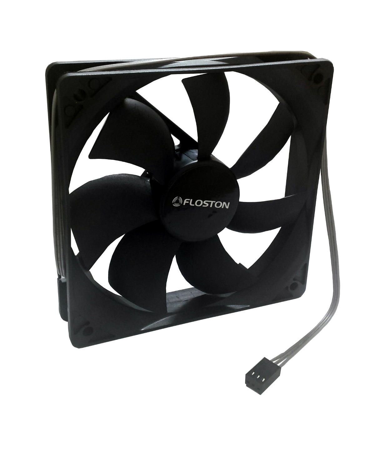 Ventilator Floston 12025 BLACK ,120 x 120 x 25 mm ,1600 RPM ,Negru ,Fara 