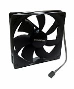 Ventilator Floston 12025 BLACK ,120 x 120 x 25 mm ,1600 RPM ,Negru ,Fara 