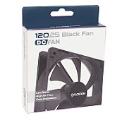 Ventilator Floston 12025 BLACK ,120 x 120 x 25 mm ,1600 RPM ,Negru ,Fara 