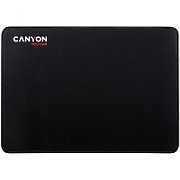 CANYON Mouse pad,350X250X3MM,Multipandex,fully black with our logo (non gaming),blister cardboard