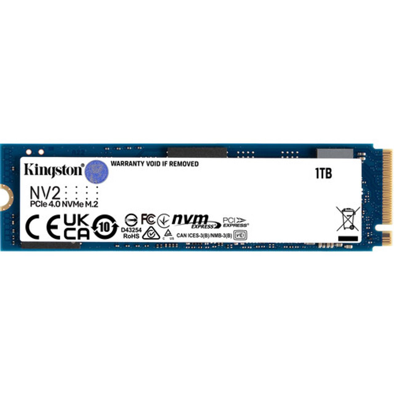 Kingston SSD Kingston, SNV2S, M2-2280, 1TB, PCI Express 3.0 x4 NVMe