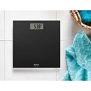 Cantar de baie TEFAL Classic PP1400V0, capacitate maxima 150kg, Auto ON/OFF, suprafata de sticla, negru