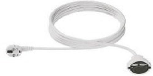 Power cord/extension cord 3x1,5mm² 5m Connection 1 Plug with protective contact, right-angled, Connection 2 Coupler with protective contact, Number of cores 3, Nominal cross section conductor 1,5mm², Length 5m, Material outer sheath Polyvinyl chloride (PVC), Temperature resistance 0 ... 70°C, Colour
