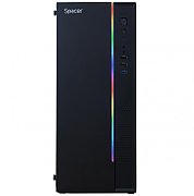 CARCASA SPACER - office, Middle Tower, ATX, sursa 300W, USB 2.0 x 2, USB 3.0 x 1, PSU shroud, black  SPCS-OC-TOP-300W 