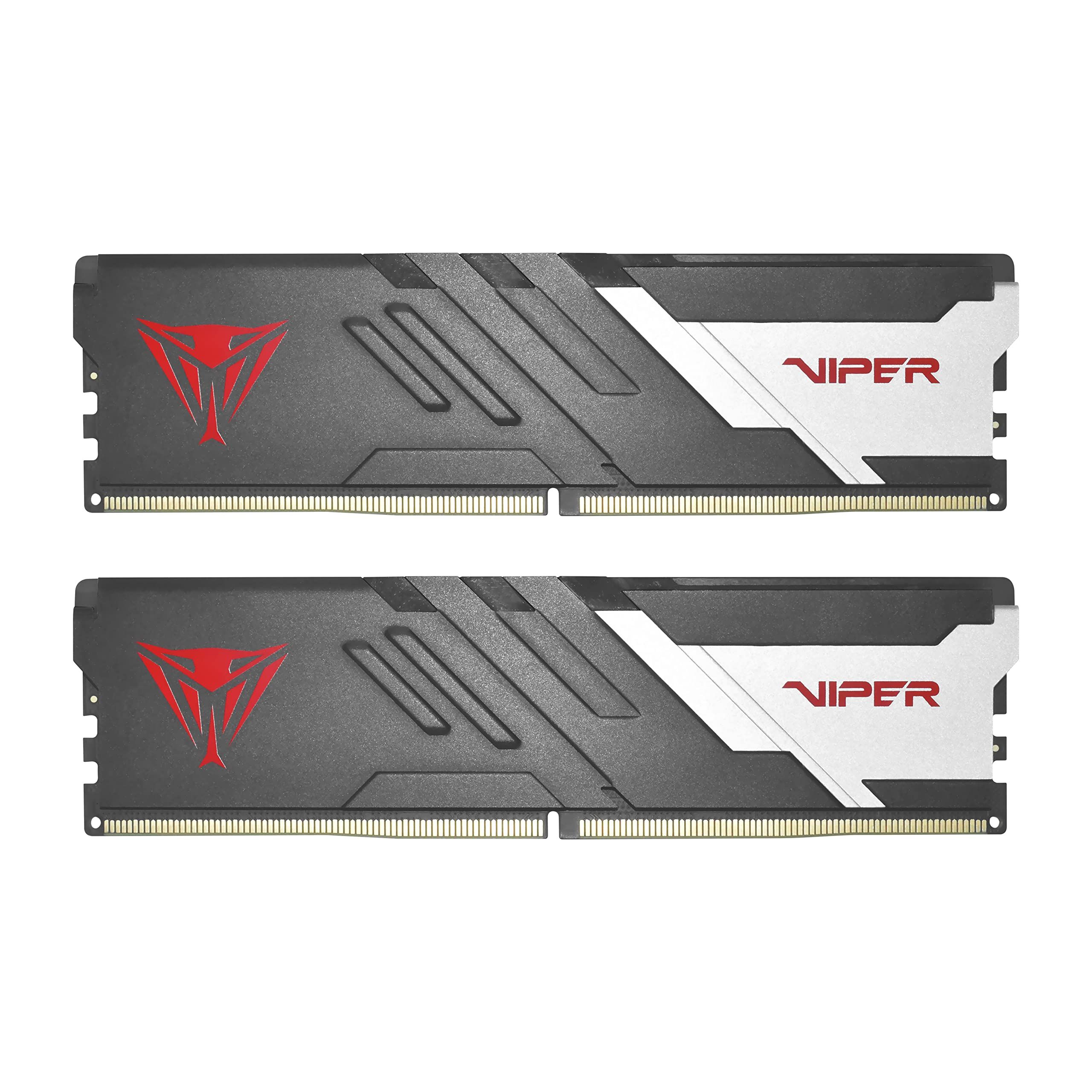 Memorie Patriot Viper Venom 32 GB DDR5 6000 MHz CL36, kit 2 x 16 GB, XMP 3.0, EXPO, Gri-alb-rosu