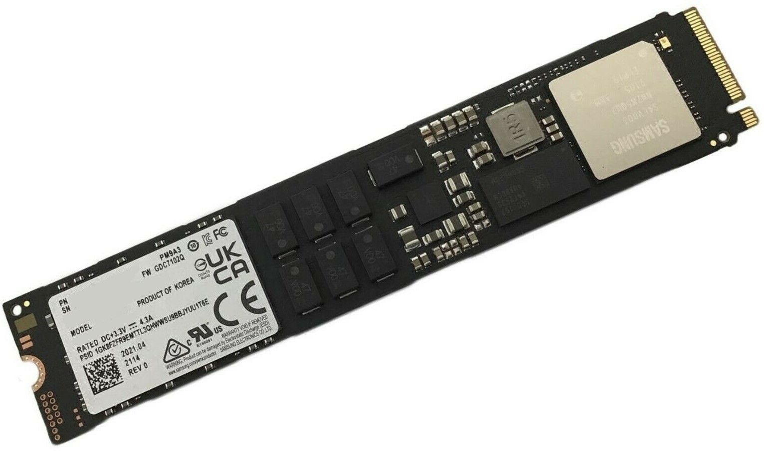 SSD M.2 (22110) 1.92TB  Samsung PM9A3 Series (PCIe 4.0/NVMe) Enterprise SSD für Server
