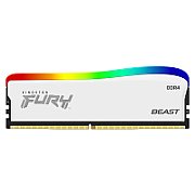 Memorie Kingston FURY Beast 16 GB DDR4 3200 MHz CL16, XMP 2.0, Alb, RGB