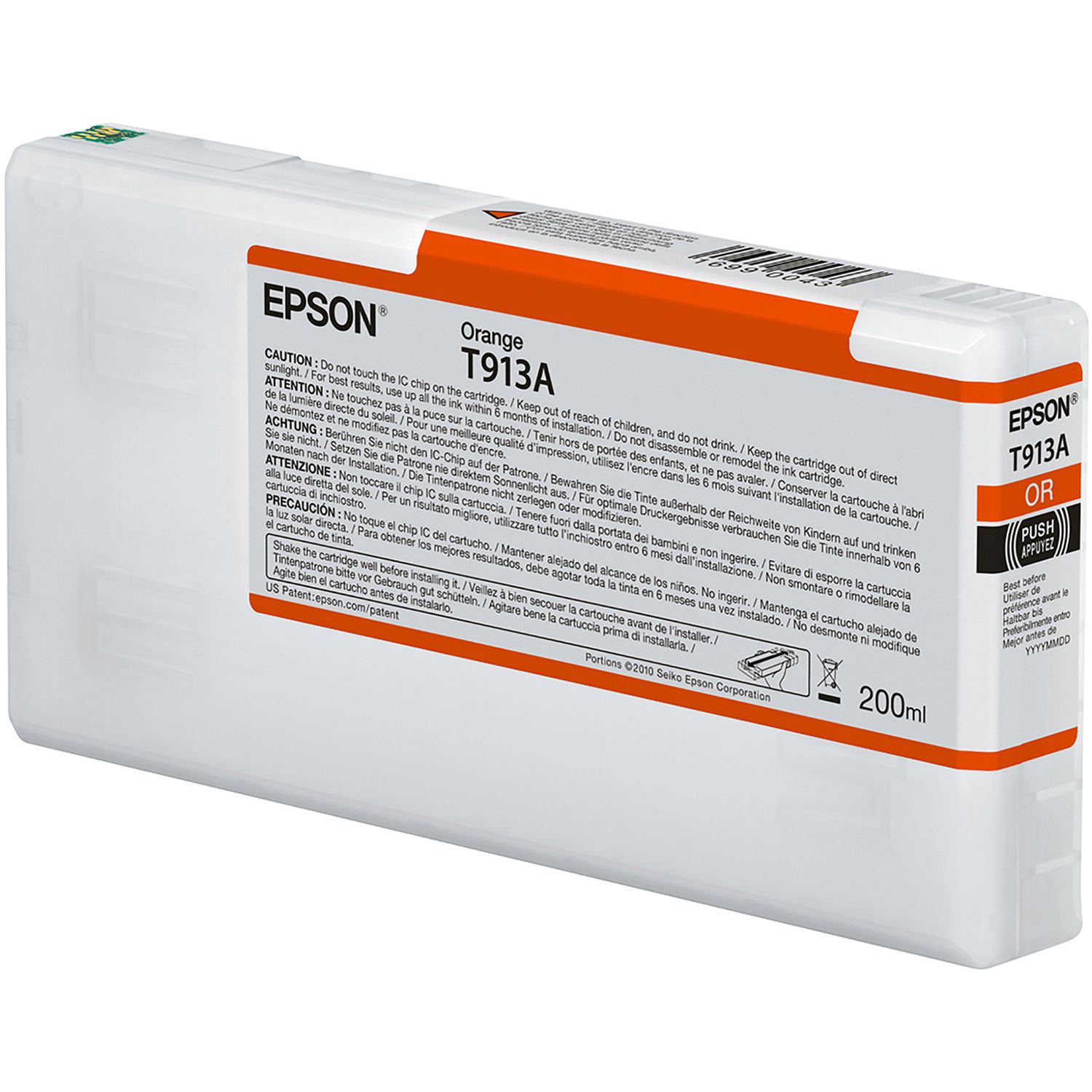Cartus cerneala Epson T913A00 ,Orange ,200 ml ,Original (T913A00) 