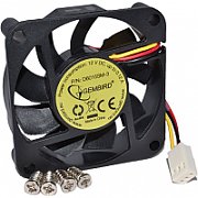 Gembird D6015SM-3 Cooler fan, 60x60x15 mm, sleeve bearing, medium speed, 3 pin connector, bulk package