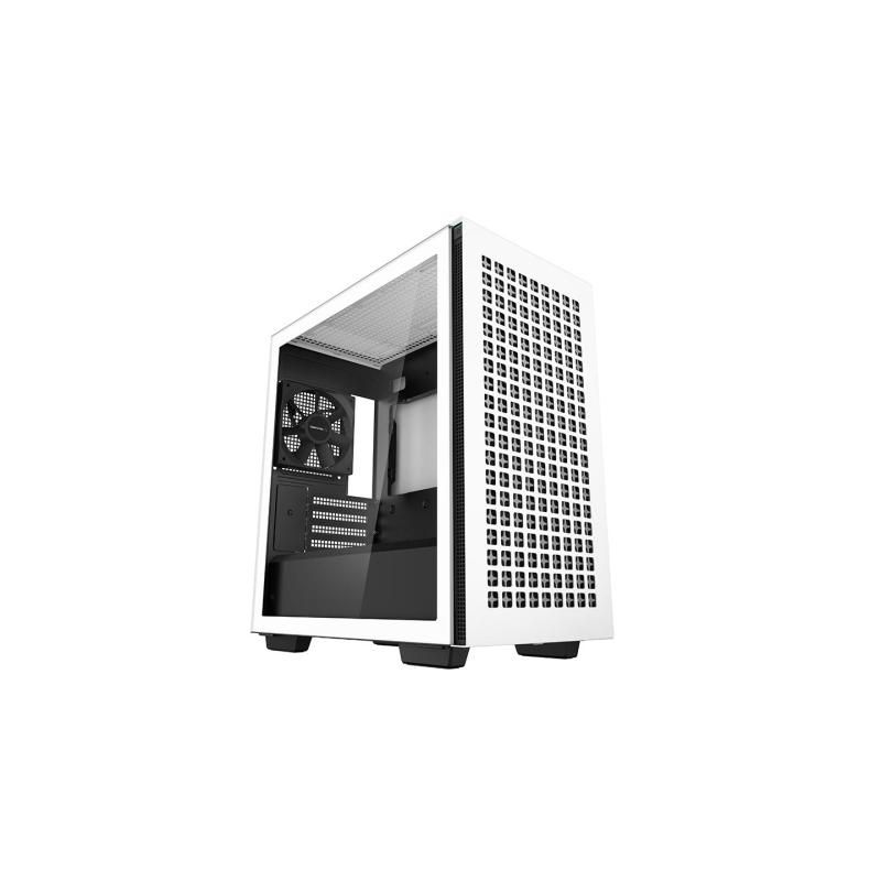 CARCASA DEEPCOOL, Middle Tower, ATX,  CH370 WH , fara sursa, sticla securizata, 1 x 120mm fan, USB 3.0 x 2, Jack 3.5mm x 1,  white,  R-CH510-WHNNE1-G-1 