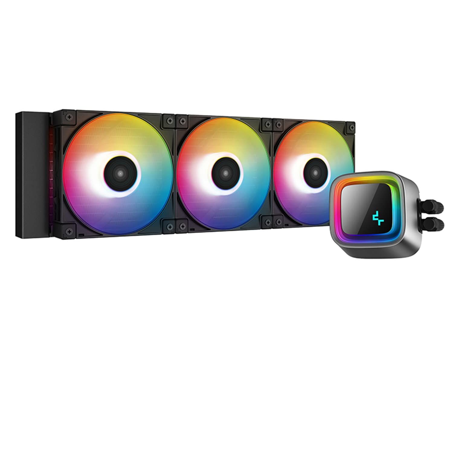 COOLER  DEEPCOOL, skt. universal, racire cu lichid, vent. 120 mm x 3, 500~2250 rpm, addressable RGB LED ,  LS720   R-LS720-BKAMNT-G-1  (include TV 1.75 lei)