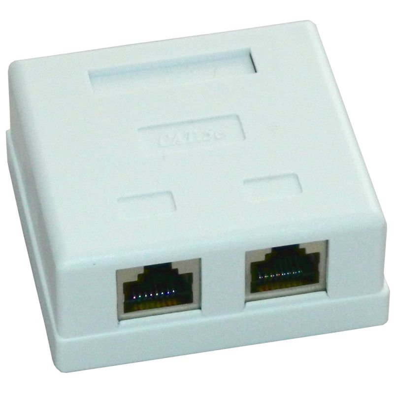 Priza FTP dubla aplicata cat.5e - EMTEX,  EMT-FTP5E-2P-PT 