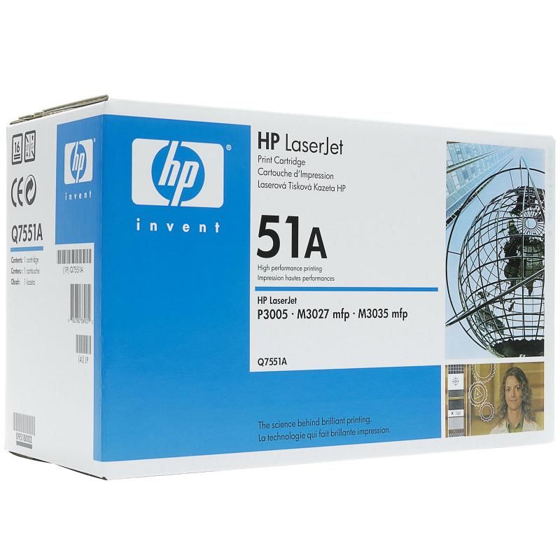 Cartus toner HP Q7551A ,Negru ,6500 pagini ,Original (51A) 