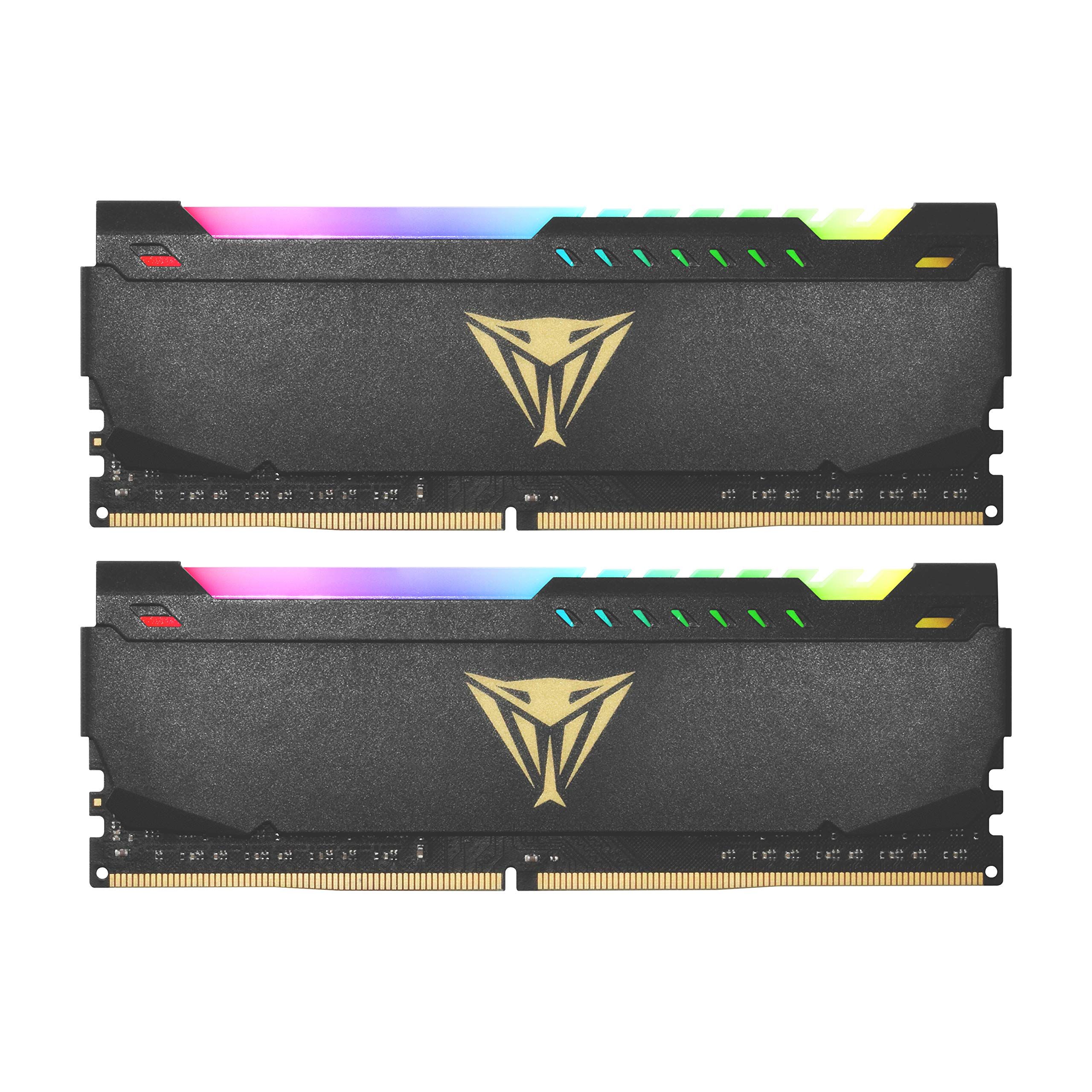 Memorie Patriot Viper Steel 16 GB DDR4 3200 MHz CL16, kit 2 x 8 GB, XMP 2.0, Negru, RGB