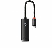 ADAPTOR RETEA Baseus Lite, USB Type-C to RJ-45 10/100 Mbps Adapter, LED, negru  WKQX000201  (include TV 0.18lei) - 6932172606084
