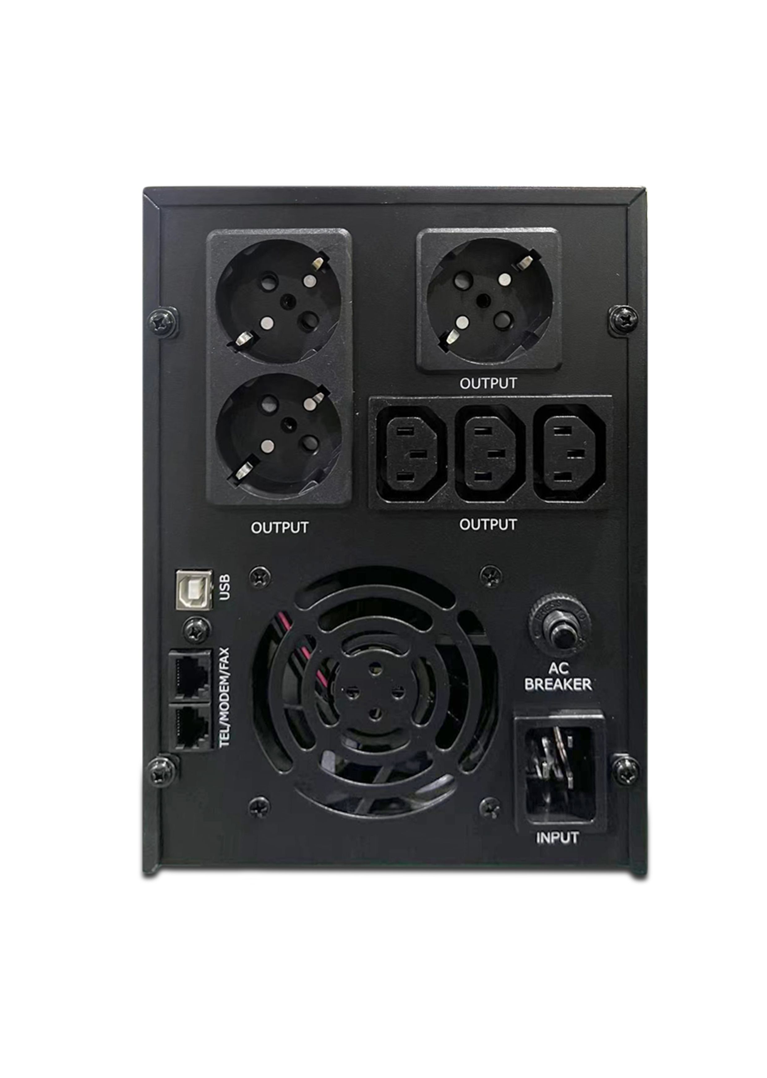 UPS GEMBIRD, Line Int. cu management, mini tower, 3000VA/1800W, AVR, IEC x 3/ Schuko x 3, 4 x baterie 12V/7Ah, display LCD, back-up 1 - 10 min.,  EG-UPS-036 , (include TV 10lei)