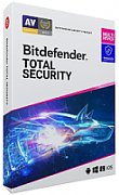 Licenta retail Bitdefender Total Security+Premium VPN - protectie completa,valabila pentru 1 an, 10 dispozitive, new