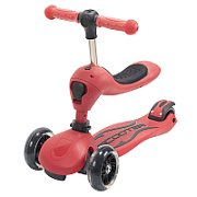 Tricicleta copii 2 in 1 rosu