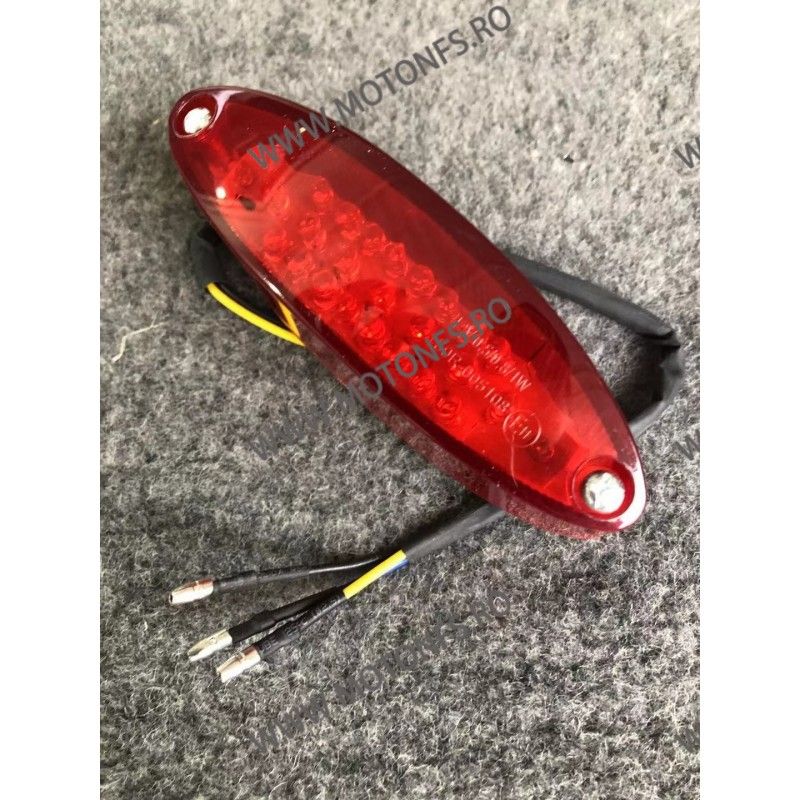 STOP SPATE RETRO LED 2XAAA 70 ORE 43X100MM ROSU