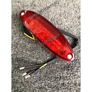 STOP SPATE RETRO LED 2XAAA 70 ORE 43X100MM ROSU