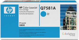 Cartus toner HP Q7581A ,Albastru ,6 000 pagini ,Original (Q7581A) 