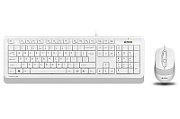 Kit TASTATURA si Mouse A4TECH,  Fstyler FM10+FK10 , wired, 104 taste format standard, mouse 1600dpi, 4/1 butoane, alb,  F1010-W  (include TV 0.8lei)