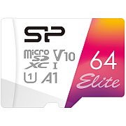SILICON POWER memory card Elite Micro SDXC 64GB UHS-I A1 V10