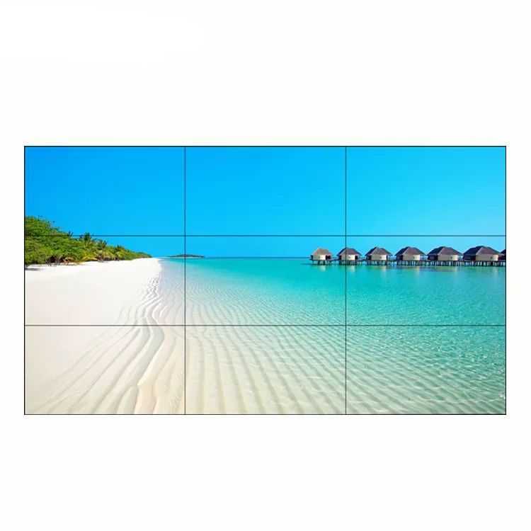 Solutie VideoWall cu fixare pe perete Vogel's 3x3, 9 Display-uri SMART Signage LG 49VL5G - Bezel 3.5mm edge to edge