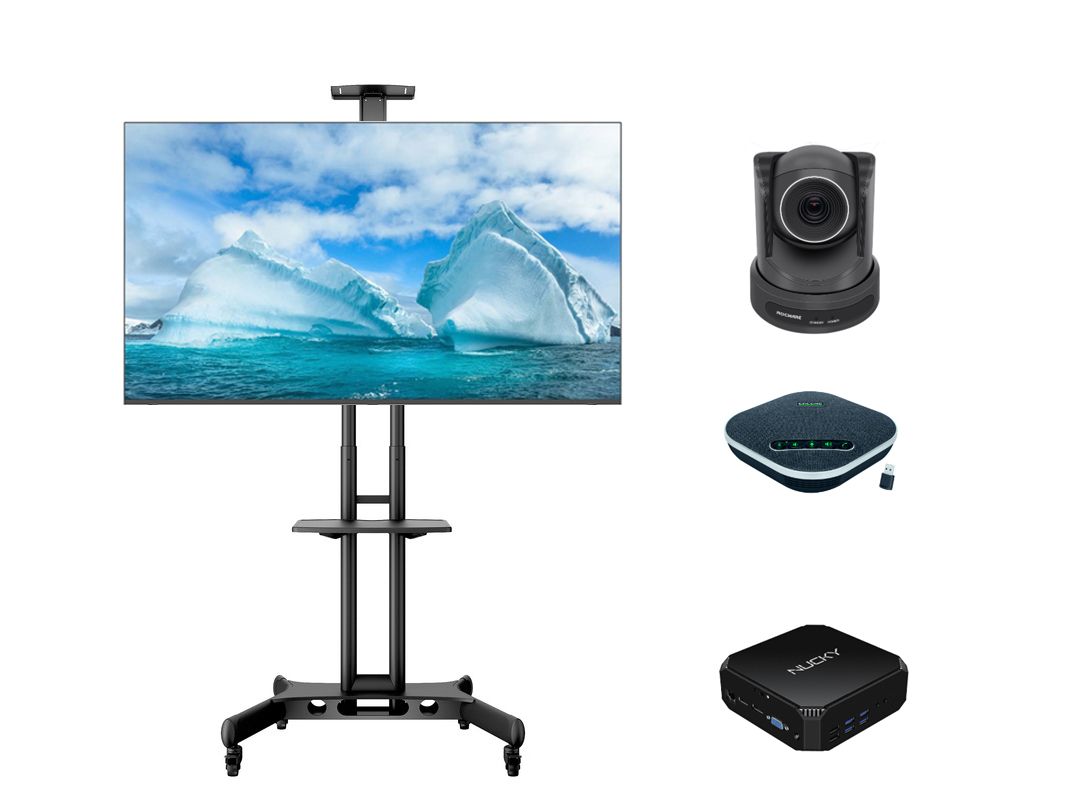 Solutie videoconferinta all in one cu stand mobil si display Swedx