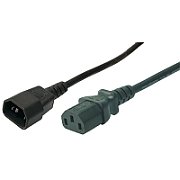 CABLU alimentare LOGILINK 1.8m, intrare C14, iesire C13, 10A, testat VDE, black,  CP091  (include TV 0.06 lei)
